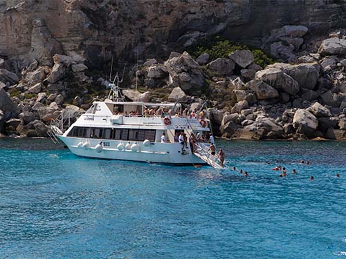 Escursioni in barca San Vito Lo Capo Verso Sud servizi